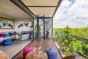 Designer Penthouse - View of Ruins, Bike to Beach